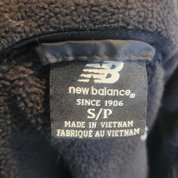 New Balance Small Fleece Coat Black - Picture 3 of 3
